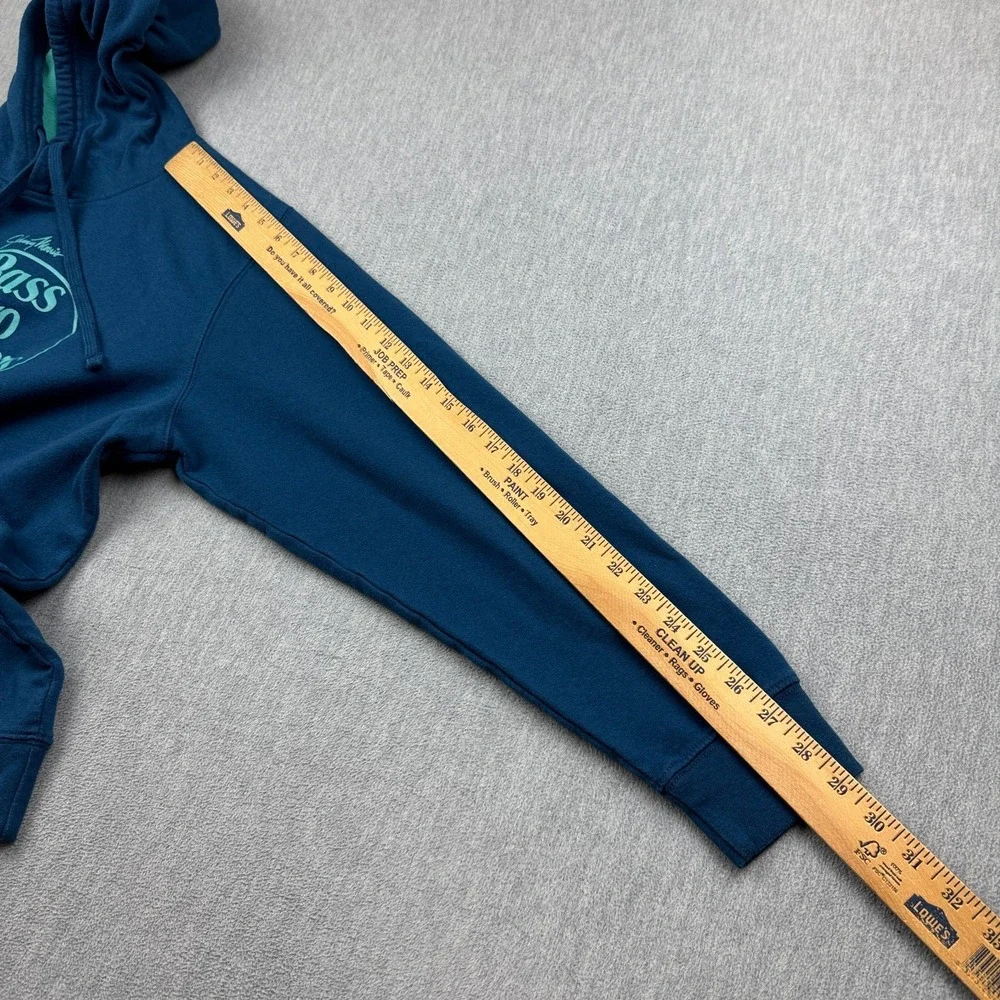 Bass Pro Shops Pullover Mens XL Blue Graphic Hoodie Sweatshirt Long Sleeve Top